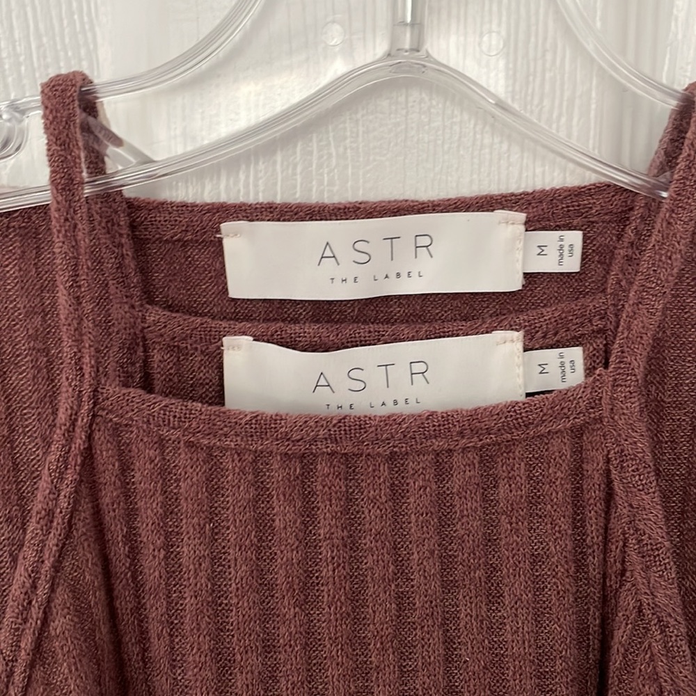 Astr Ribbed Brown Bodysuit - Picture 7 of 8